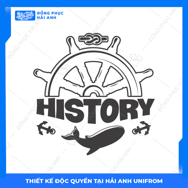 Logo áo lớp chuyên Sử History