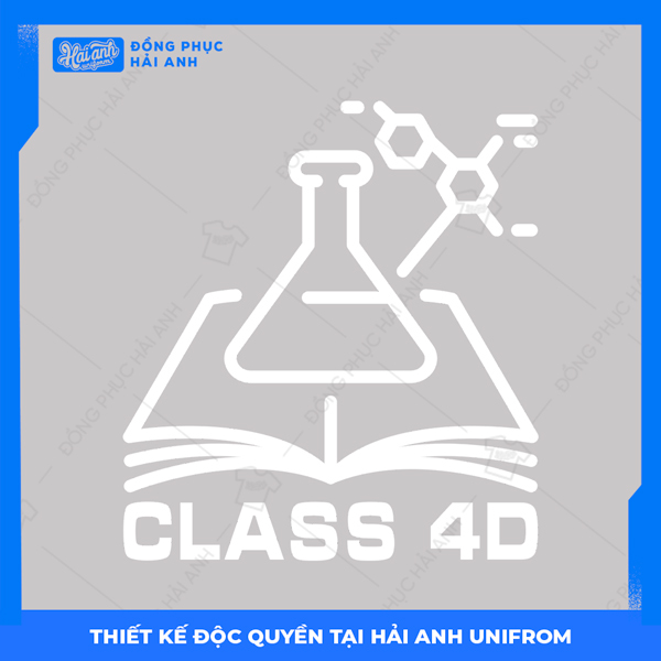 Logo áo lớp chuyên Hóa Class 4D