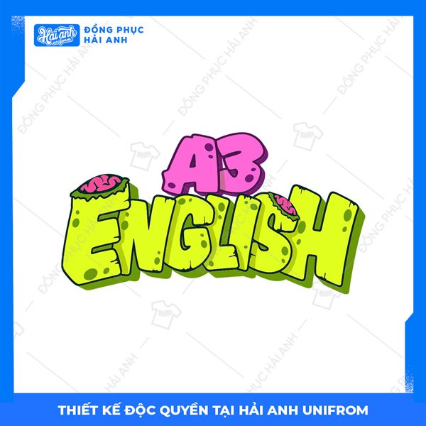 Logo áo lớp chuyên Anh A3 English