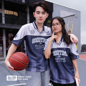 Mẫu áo lớp Polo Oversize Classmate màu xanh đen ấn tượng và riêng biệt