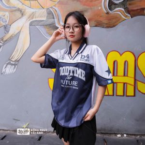 Áo lớp Polo Oversize Classmate màu xanh đen