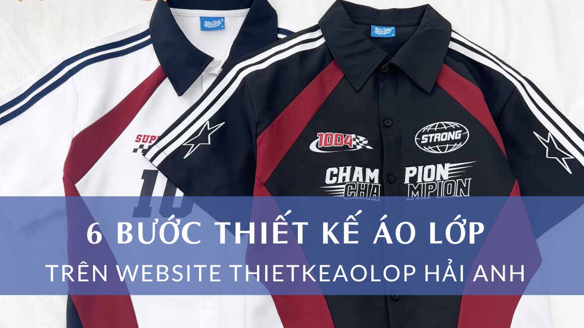 6 Bước thiết kế áo lớp trên website thietkeaolop.vn