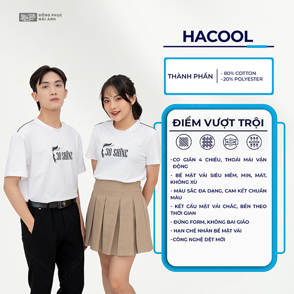 Chất liệu vải Hacool