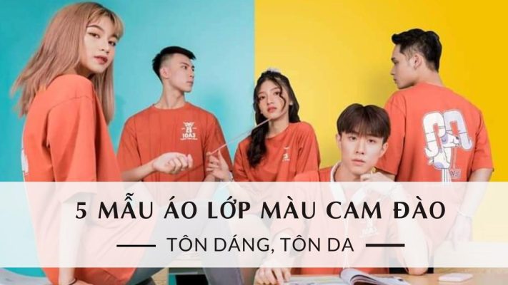 Áo lớp màu cam đào