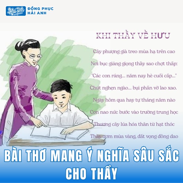 Bài thơ mang ý nghĩa sâu sắc cho thầy