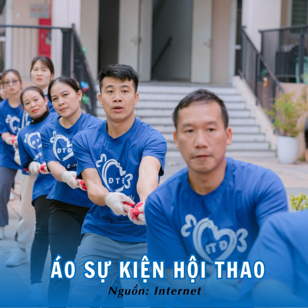 Màu xanh khỏe khoắn, năng động của áo sự kiện hội thao trường THPT Đoàn Thị Điểm