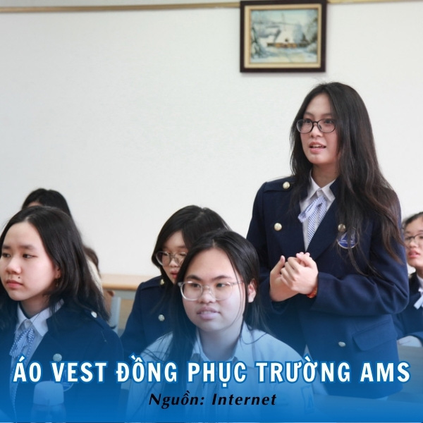 Thiết kế đồng phục vest AMS tối giản, chất liệu dày dặn, giữ ấm hiệu quả