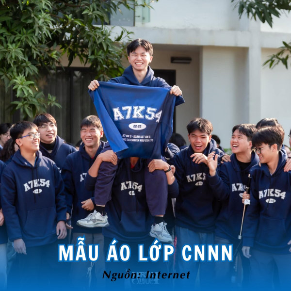 Mẫu áo lớp đẹp nhất CNNN trẻ trung