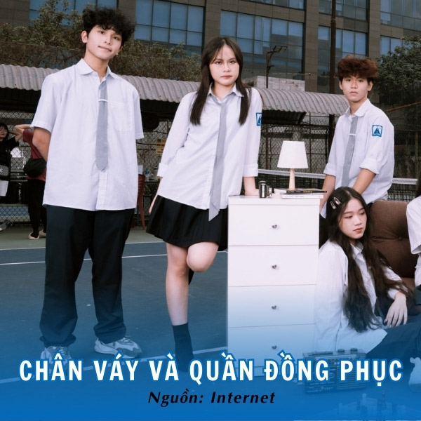 Kiểu dáng tối giản nhưng thanh lịch của chân váy và quần đồng phục trường AMS