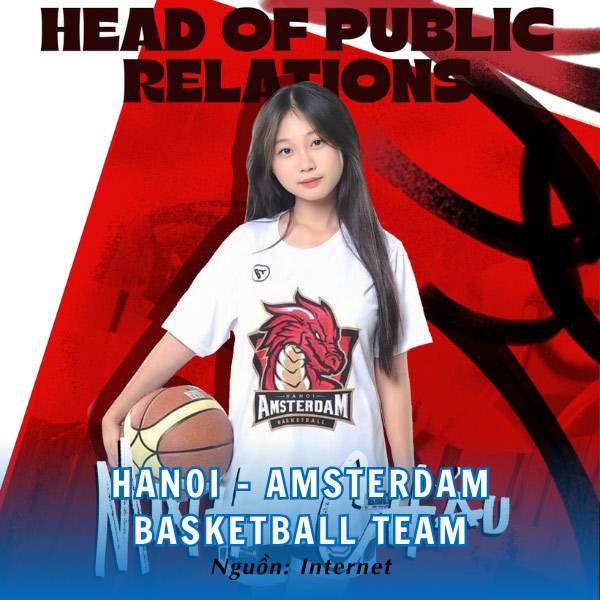 Phong cách thể thao năng động của áo đồng phục Hanoi - Amsterdam Basketball Team
