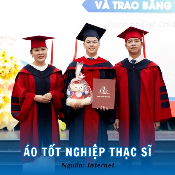 Áo tốt nghiệp Thạc sĩ UEF trang nghiêm, độc đáo