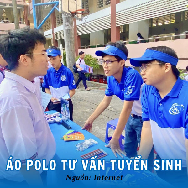 Mẫu áo polo tư vấn tuyển sinh UIT hiện đại