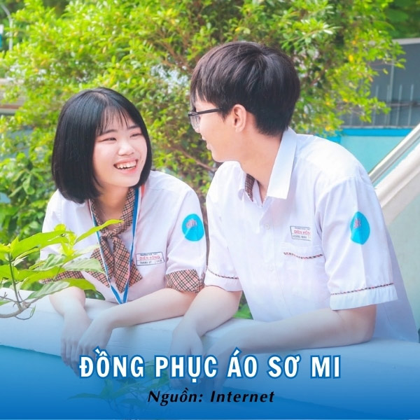 Đồng phục áo sơ mi THCS - THPT Diên Hồng tinh khôi, đẹp mắt