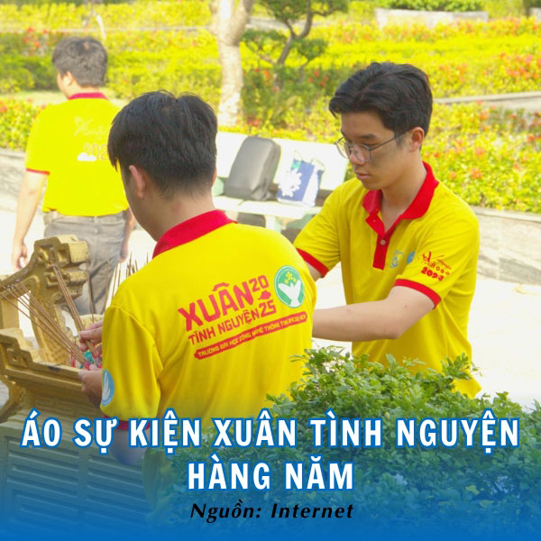 Áo polo Xuân Tình Nguyện UIT bắt mắt