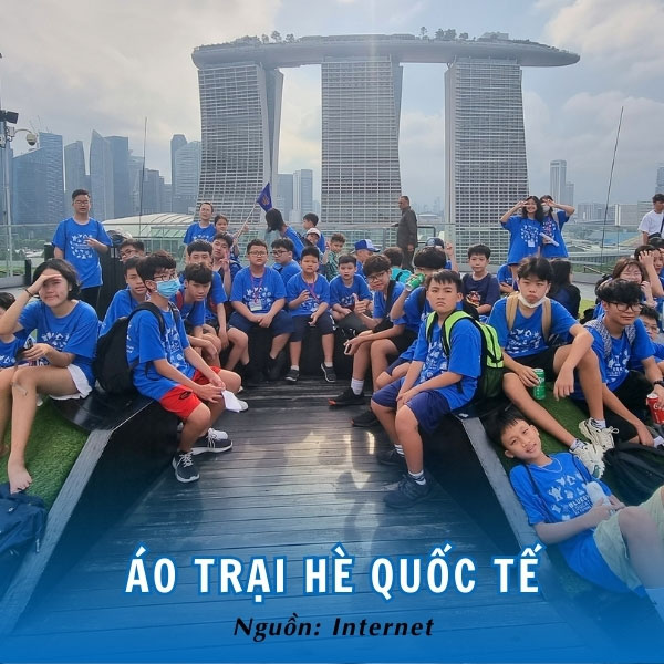 Áo trại hè quốc tế thoải mái, trẻ trung