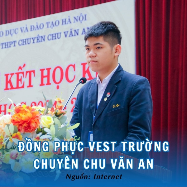 Áo vest đồng phục Chu Văn An Hà Nội đẳng cấp, sang trọng