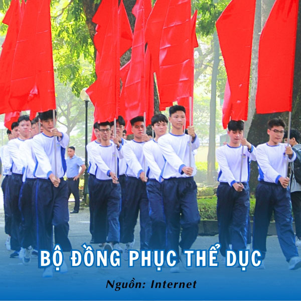 Bộ đồng phục thể dục THPT Chu Văn An năng động