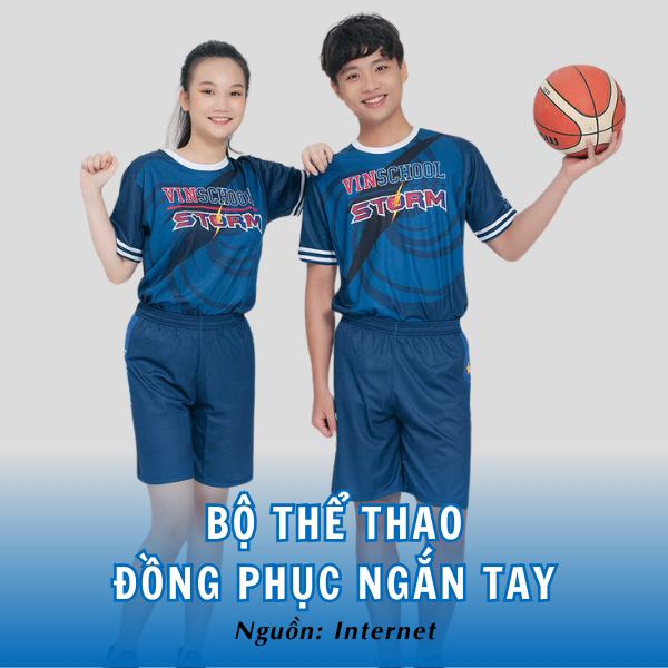 Bộ thể thao đồng phục ngắn tay khỏe khoắn 