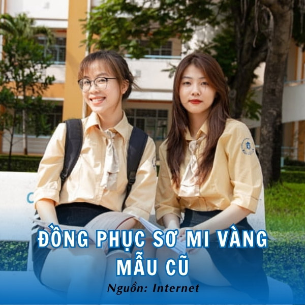 Đồng phục sơ mi vàng mẫu cũ bắt mắt, ấn tượng