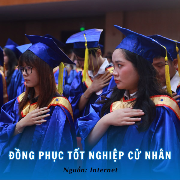 Đồng phục tốt nghiệp cử nhân HUB trang trọng