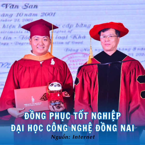 Đồng phục tốt nghiệp Đại học Công nghệ Đồng Nai sang trọng