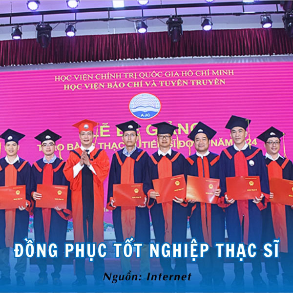 Đồng phục tốt nghiệp Thạc sĩ AJC sang trọng, truyền thống