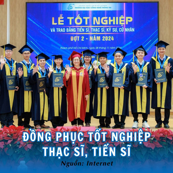 Đồng phục tốt nghiệp Thạc sĩ, Tiến sĩ UIT uy nghiêm