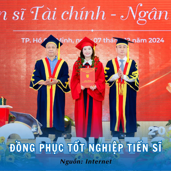 Đồng phục tốt nghiệp Tiến sĩ HUB sang trọng