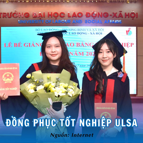 Đồng phục tốt nghiệp ĐH Lao động - Xã hội trang trọng, chỉn chu