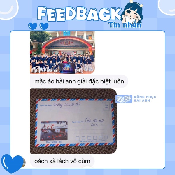 feedback của khách hàng về áo lớp hải anh - 1