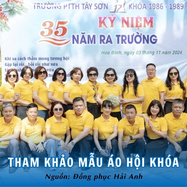 Tham khảo mẫu áo hội khóa ấn tượng, thanh lịch