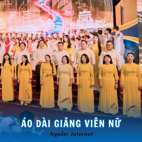 Áo dài giảng viên nữ đồng phục Sư phạm Đà Nẵng duyên dáng, bắt mắt