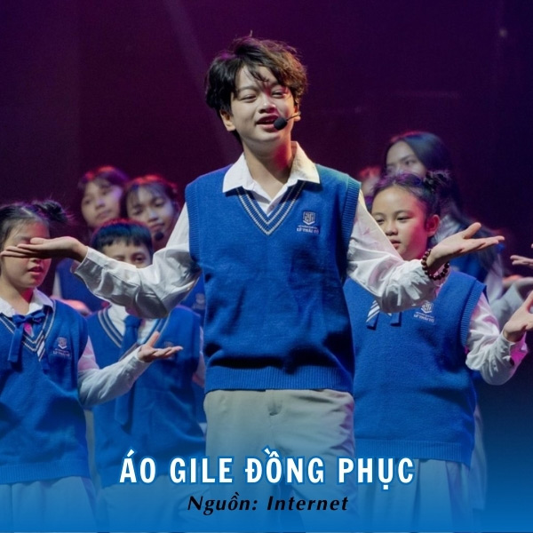 Áo gile đồng phục trường THPT Lý Thái Tổ hiện đại, thời thượng