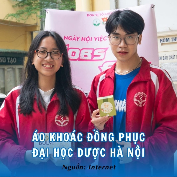 Áo khoác đồng phục Đại học Dược Hà Nội thời thượng, cá tính