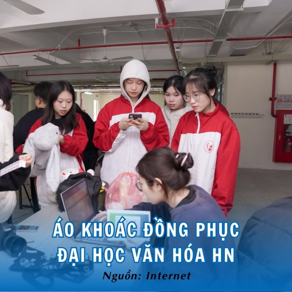 Áo khoác đồng phục Văn hóa Hà Nội năng động, bắt mắt