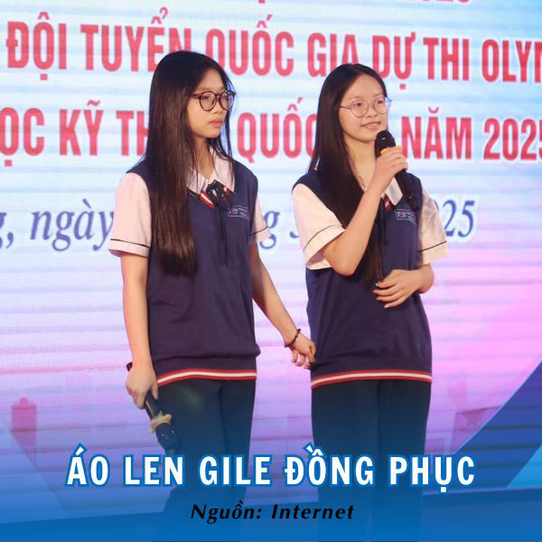 Áo len gile đồng phục trường Trần Phú Hải Phòng thời thượng