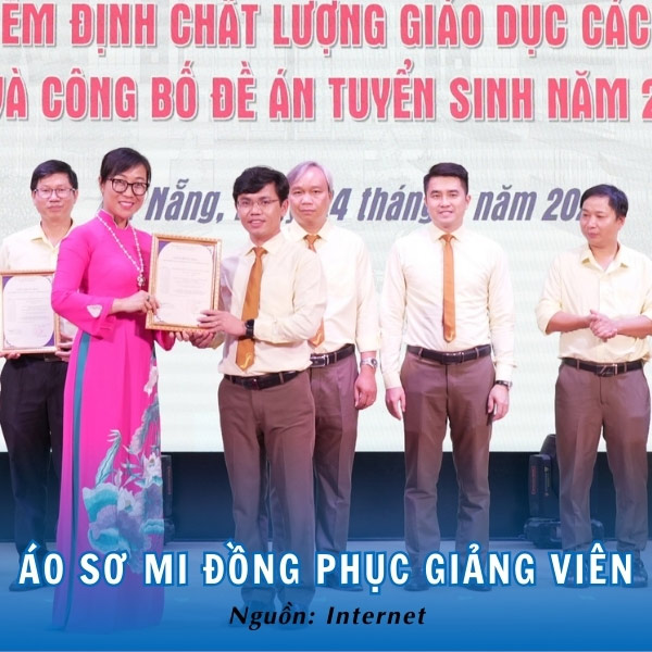 Áo sơ mi đồng phục giảng viên ĐH Sư phạm trang nhã, gần gũi