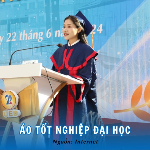 Áo tốt nghiệp đồng phục trường Sư phạm Đại học Đà Nẵng trang nghiêm