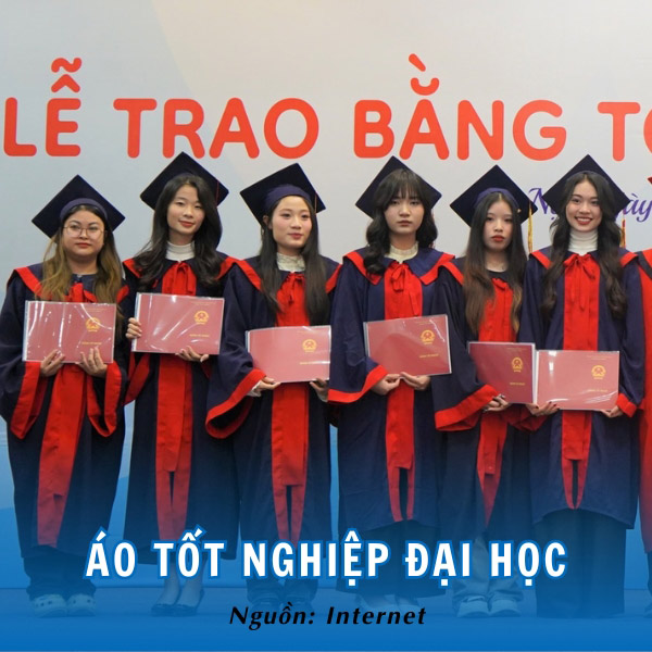 Áo tốt nghiệp Đại học Phương Đông trang nghiêm, uy nghi