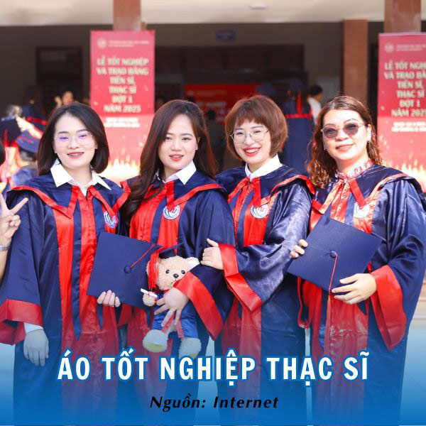 Áo tốt nghiệp Thạc sĩ Đại học Quy Nhơn trang trọng, cuốn hút