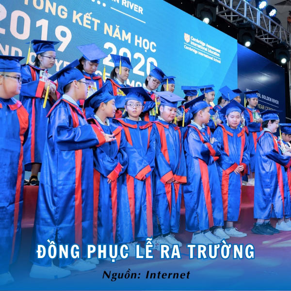 Đồng phục lễ ra trường Tiểu học Vinschool trang trọng, bắt mắt