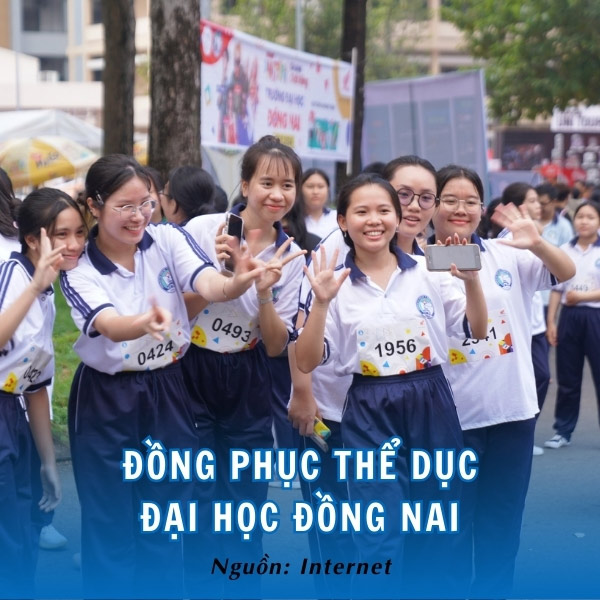 Đồng phục thể dục Đại học Đồng Nai khỏe khoắn, cá tính