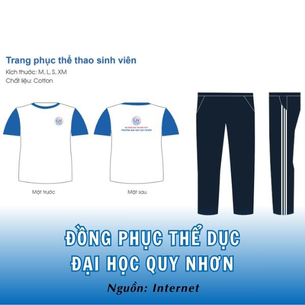 Đồ thể dục đồng phục trường Quy Nhơn năng động, khỏe khoắn