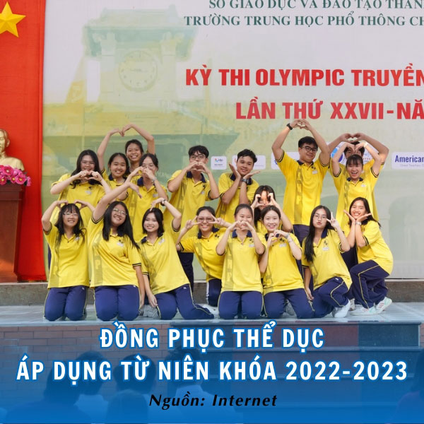 Đồng phục thể dục Lê Hồng Phong áp dụng từ niên khóa 2022-2023 bắt mắt