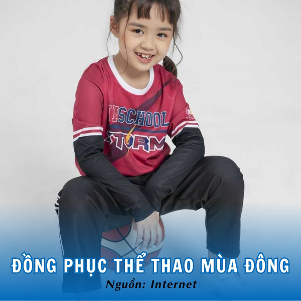 Đồng phục thể thao mùa đông Vinschool ấm áp, trẻ trung