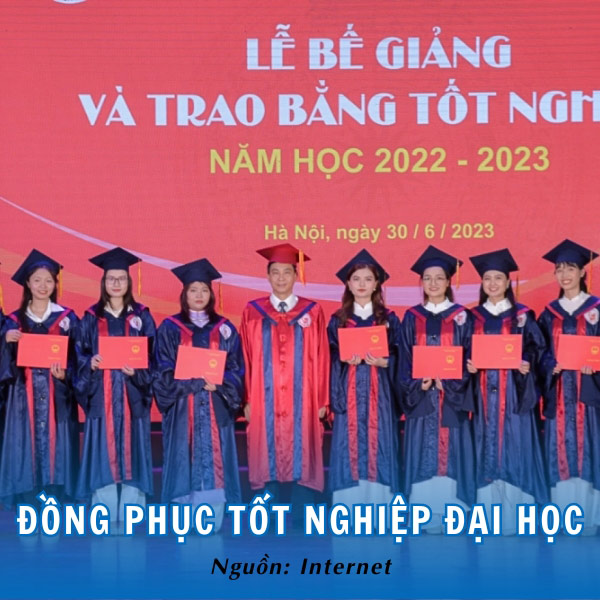 Đồng phục tốt nghiệp Đại học Văn hóa HN sang trọng, chững chạc
