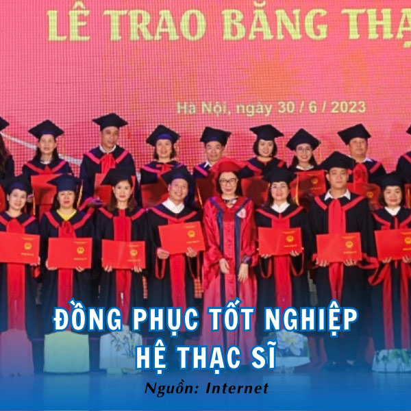 Đồng phục tốt nghiệp hệ Thạc sĩ HUC trang nghiêm, uy nghi