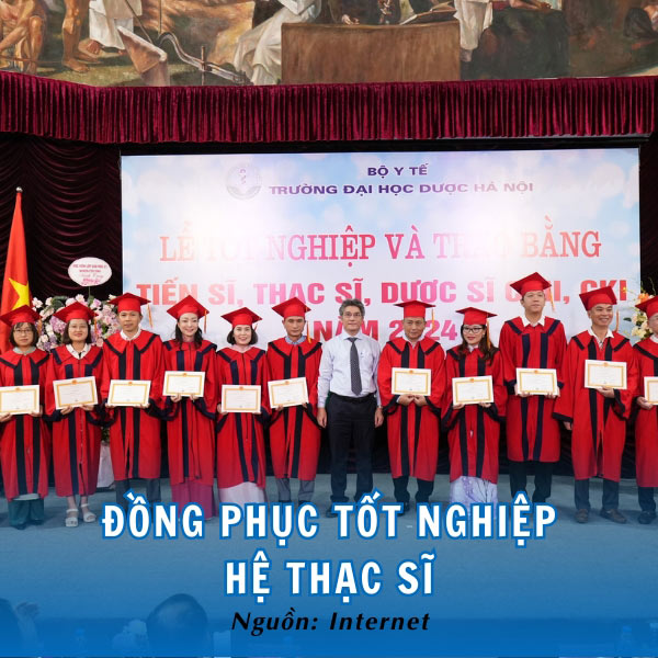 Đồng phục tốt nghiệp hệ Thạc sĩ sang trọng, bắt mắt
