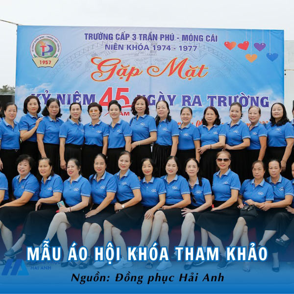 Mẫu áo hội khóa tham khảo