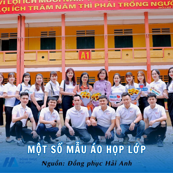 Một số mẫu áo họp lớp thịnh hành nhất của Đồng phục Hải Anh